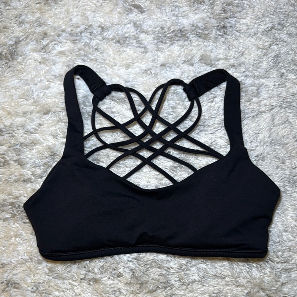 Black Strappy Women's Bralette